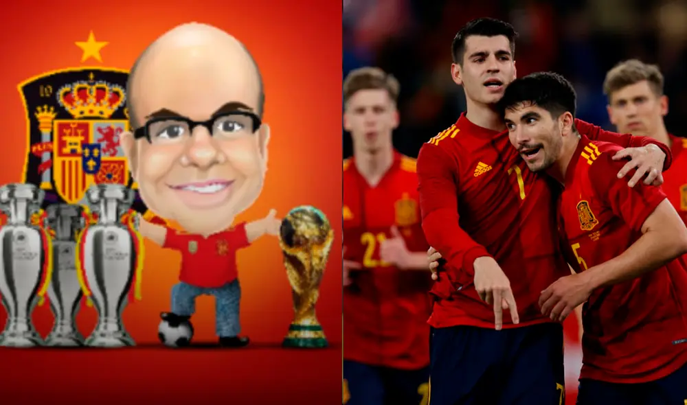 Mister Chip consideró que es un buen grupo el que le tocó a España en el Mundial Qatar 2022. Foto: composición GLR/Twitter/EFE
