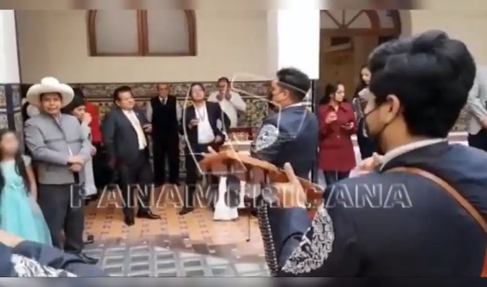Muestran imágenes de la fiesta de Pedro Castillo con mariachis en reportaje dominical. Foto: captura