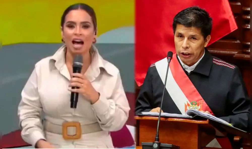 Ethel Pozo envió un mensaje al presidente Pedro Castillo. Foto: captura América TV / GLR Ethel Pozo envió un mensaje al presidente Pedro Castillo. Foto: captura América TV / GLR
