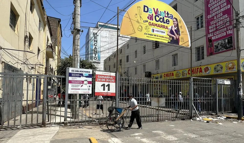 Gamarra cerró sus puertas de acceso. Foto: captura/Twitter Gamarra cerró sus puertas de acceso. Foto: captura/Twitter