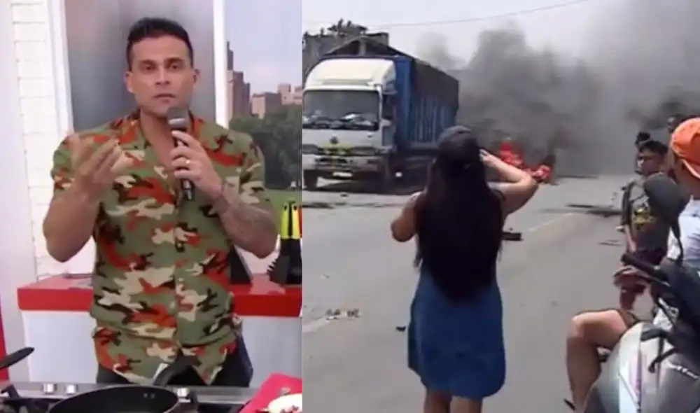 Christian Domínguez pide a las autoridades que escuchen la protesta de los transportistas. Foto: América hoy/captura, Canal N/captura Christian Domínguez pide a las autoridades que escuchen la protesta de los transportistas. Foto: América hoy/captura, Canal N/captura