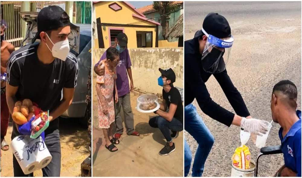 Joven crea proyecto en TikTok para brindar ayuda las personas más necesitadas en Venezuela. Foto: captura de TikTok.