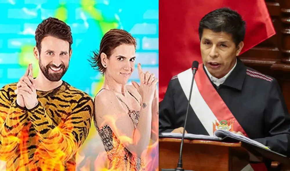 "Amor y fuego" arremetió contra Pedro Castillo por el paro de transportistas. Foto: Composición LR / Willax TV / GLR.