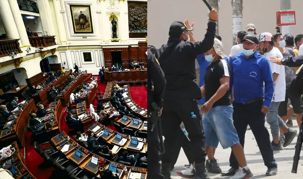 Pleno del Congreso se desarrolló este lunes tras 7 días de protestas por el alza de precios. Foto: composición/La República