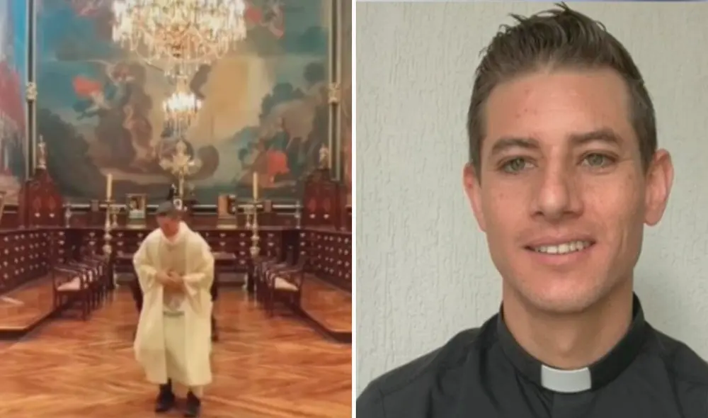 El padre García se ha convertido en todo un fenómeno por su gran llegada a los jóvenes, a quienes les brinda consejos y les predica los mensajes de Dios. Foto: captura de TikTok