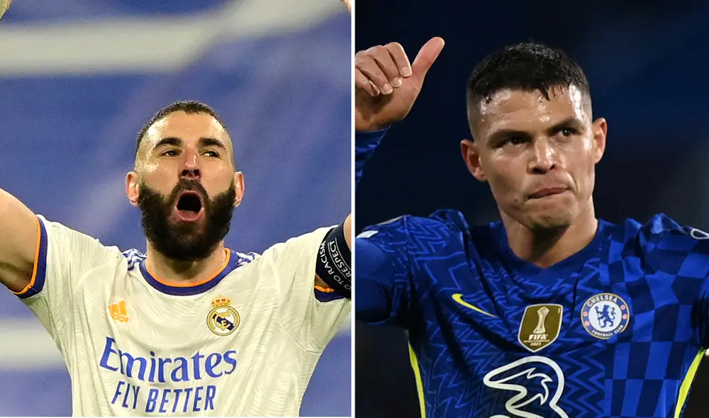 Karim Benzema y Thiago Silva son figuras de sus clubes. Foto: composición/ AFP Karim Benzema y Thiago Silva son figuras de sus clubes. Foto: composición/ AFP