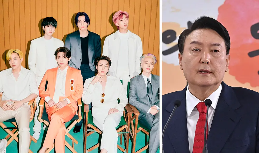 BTS: el grupo participó en eventos diplomáticos de la gestión anterior. Foto: BIGHIT/AFP