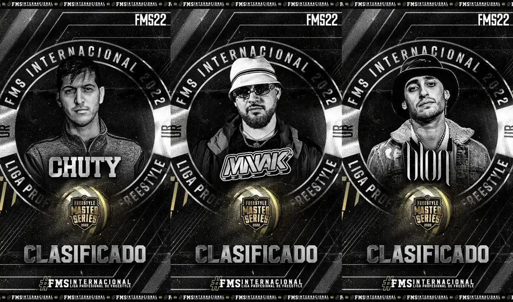 Chuty, Mnak y Blon fueron anunciados como clasificados al primer corte. Foto: FMS España