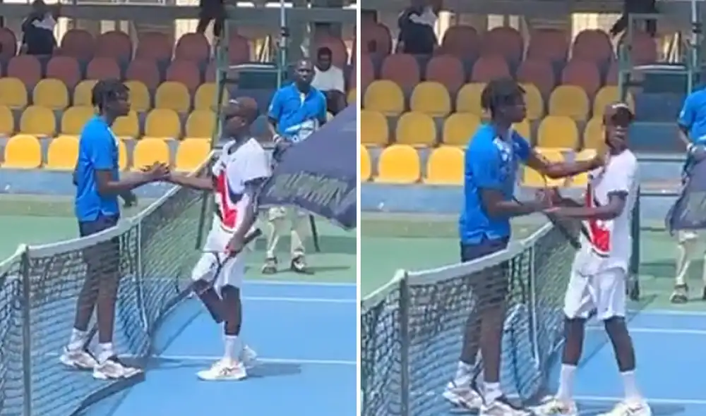 Michael Kouame cayó ante Raphael Nii Ankrah por un torneo júnior que se desarrolla en Ghana. Foto: composición Le Globe Michael Kouame cayó ante Raphael Nii Ankrah por un torneo júnior que se desarrolla en Ghana. Foto: composición Le Globe