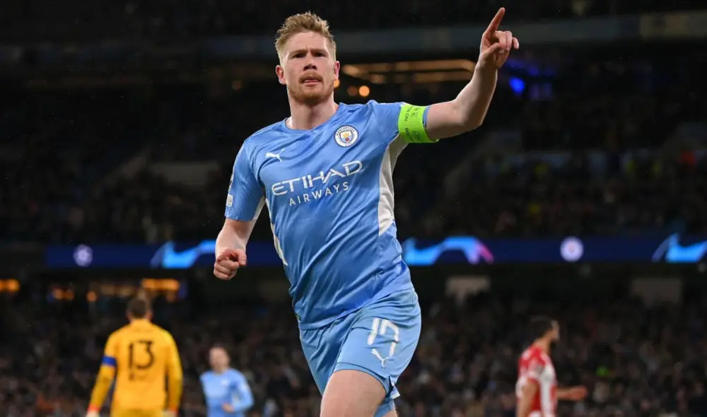 El héroe del partido. De Bruyne anotó el gol de la victoria para los ciudadanos. Foto: Liga de Campeones