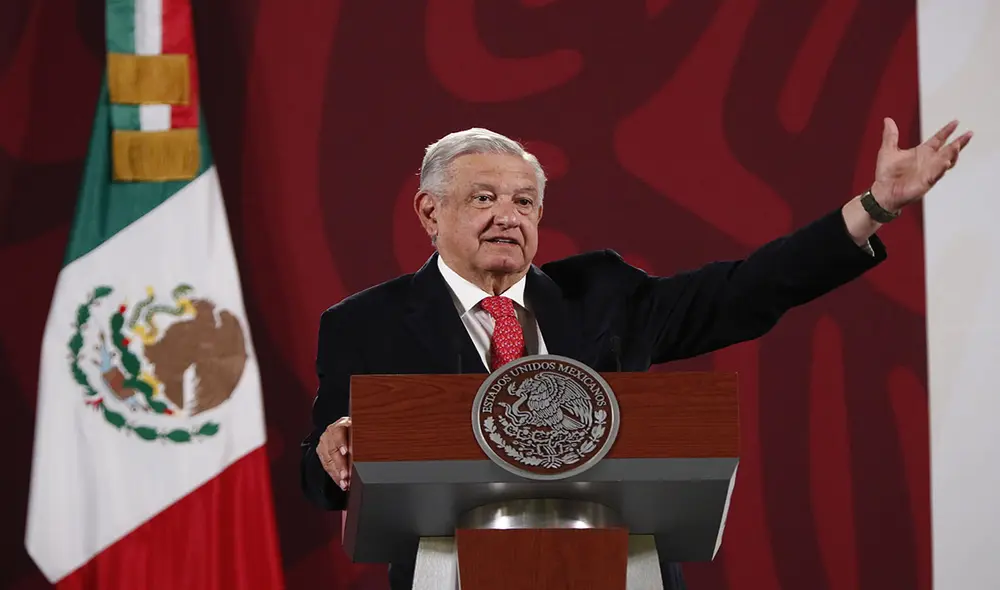 El presidente Andrés Manuel López Obrador se expresó en su conferencia de prensa diaria. Foto: EFE