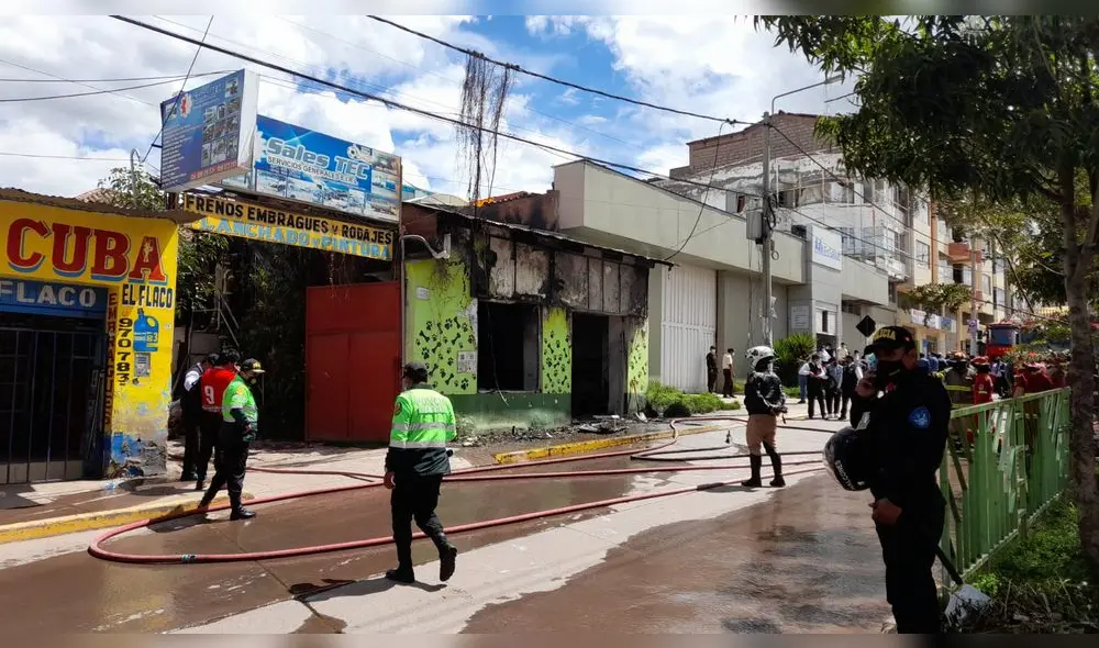 Cusco. Siniestro fue controlado por los bomberos. Foto: La República