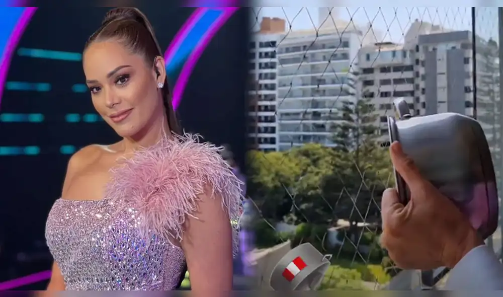 Karen Schwarz protestó desde su vivienda durante la mañana de este 5 de abril. Foto: Karen Schwarz/Instagram