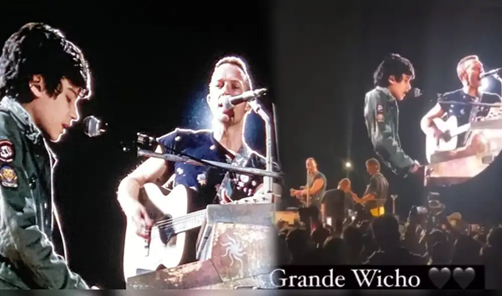 Esta fue la segunda vez que Huillo tuvo la oportunidad de escuchar a Coldplay en vivo. Foto: composición/Twitter