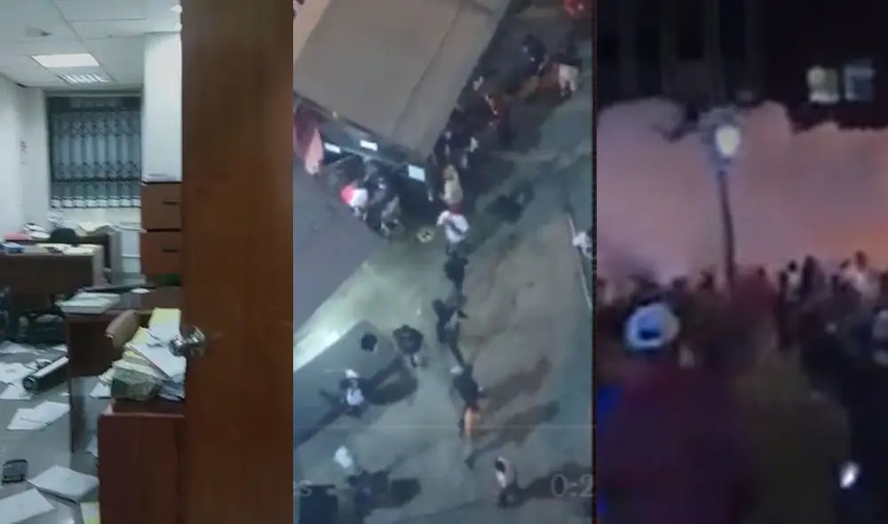 Decenas de personas rompieron portón e ingresaron a Corte Superior de Justicia de Lima. Foto: capturas/PNP/PJ/EpicentroTV Decenas de personas rompieron portón e ingresaron a Corte Superior de Justicia de Lima. Foto: capturas/PNP/PJ/EpicentroTV