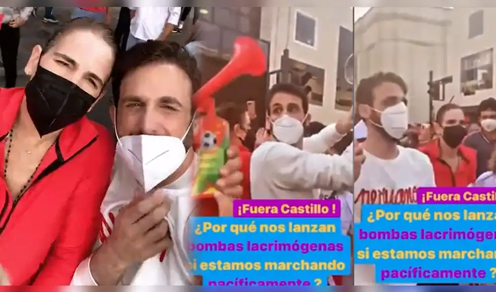 Rodrigo González y Gigi Mitre piden a Pedro Castillo que de un paso al costado de su cargo como presidente. Foto: composición/Instagram