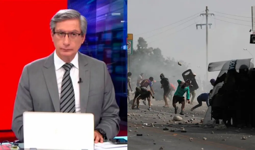 Federico Salazar desaprueba violencia en Ica. Foto: captura/América TV/Jorge Cerdan-GLR Federico Salazar desaprueba violencia en Ica. Foto: captura/América TV/Jorge Cerdan-GLR