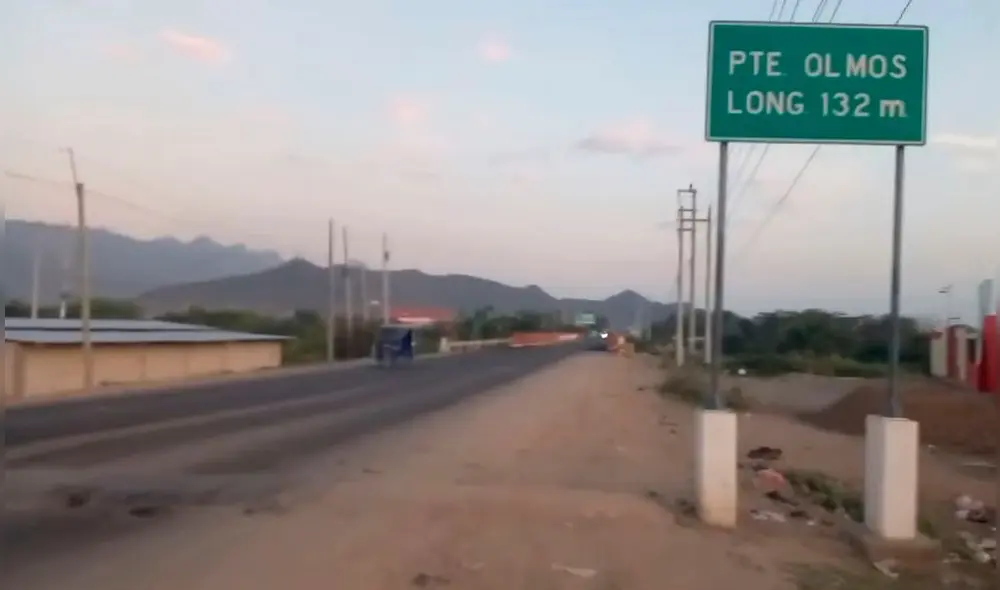 Puente Olmos despejado este miércoles. Foto: Captura de video/Facebook Igor Serrato Pupuche