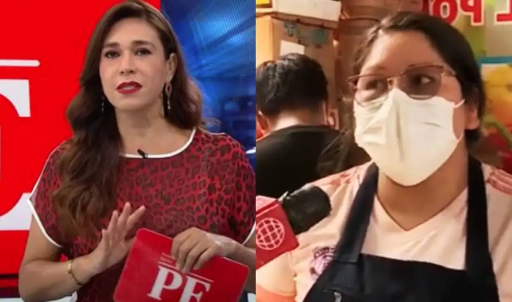 Verónica Linares escucha informe sobre las pérdidas a causa del paro de transportistas. Foto: composición/ captura de América TV Verónica Linares escucha informe sobre las pérdidas a causa del paro de transportistas. Foto: composición/ captura de América TV