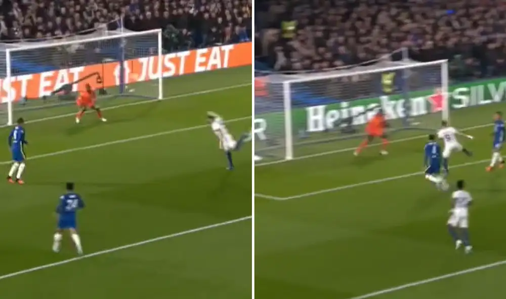 Benzema marcó un doblete en el Stamford Bridge. Foto: Fox Sports