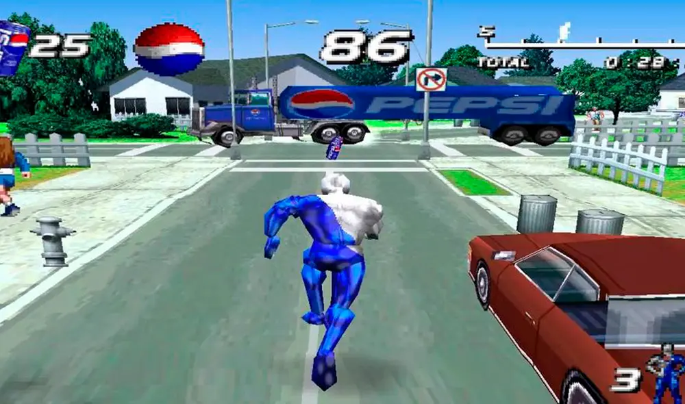 Pepsiman fue lanzado para las consolas de videojuegos en el año 1999. Foto: latercera