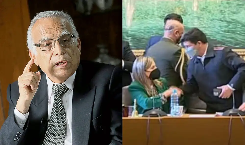 Pedro Castillo sostenía una reunión con representantes del Congreso cuando decidió retirarse para firmar la derogatoria del toque de queda. Foto: La República / Congreso