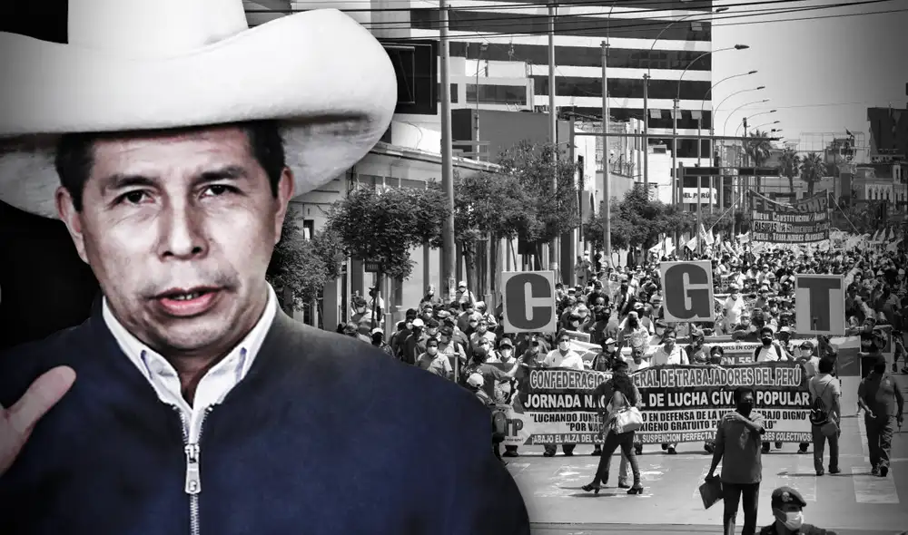 Gremios hicieron un llamado "a cerrar filas contra el golpismo violentista y hambreador". Foto: composición Fabrizio Oviedo / La República