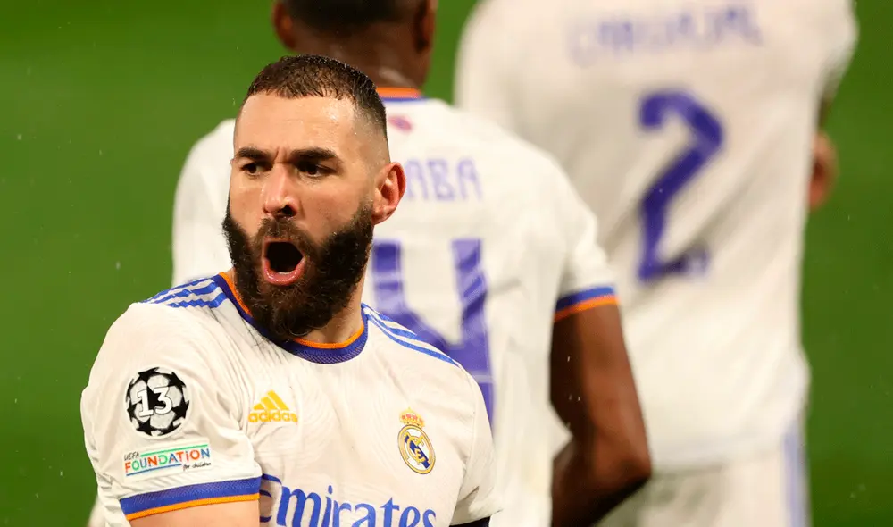 Karin Benzema fue la figura ante el PSG y el Chelsea. Foto: Twitter Real Madrid