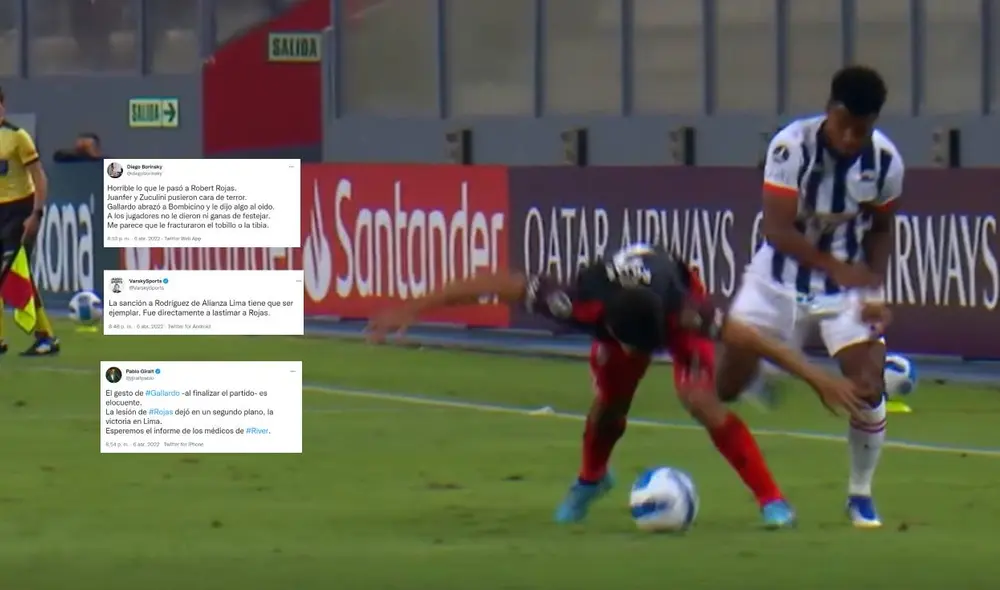 Aldair Rodríguez fue expulsado tras una fuerte falta contra Robert Rojas. Foto: captura de Fox Sports Aldair Rodríguez fue expulsado tras una fuerte falta contra Robert Rojas. Foto: captura de Fox Sports