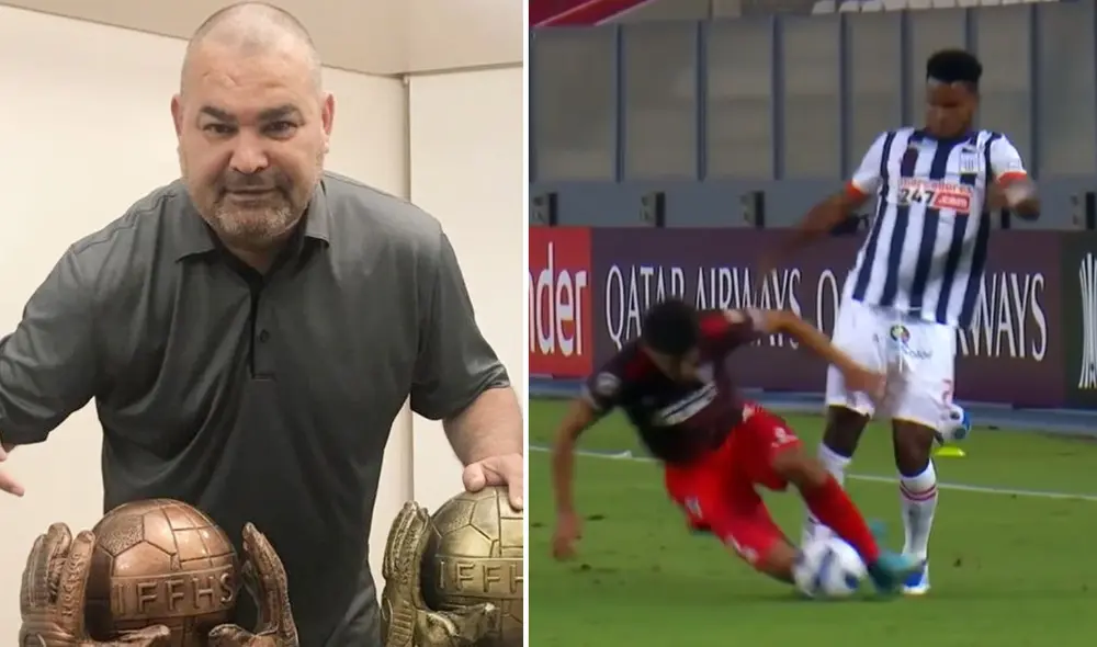 José Luis Chilavert envió fuerzas a Rojas para su pronta recuperación. Foto: composición Twitter/captura de ESPN