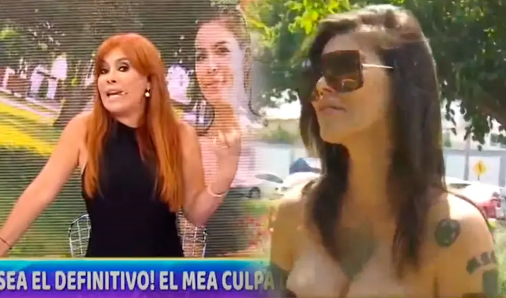 Angie Jibaja hizo mea culpa tras pleito con Magaly en 2021. Foto: captura/ATV Angie Jibaja hizo mea culpa tras pleito con Magaly en 2021. Foto: captura/ATV