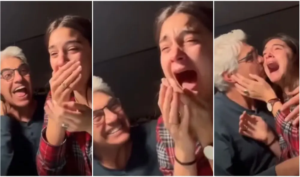 Joven se entera que ha sido aceptada en la universidad y se emociona al cumplir su sueño. Foto: captura de TikTok.