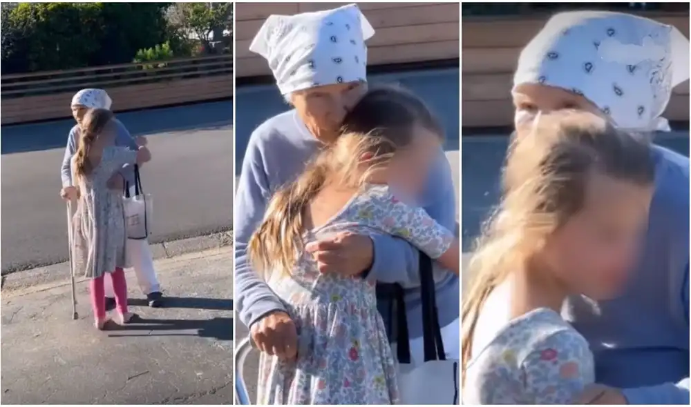 Niña con síndrome de Down pide a su madre ver todos los días a su vecina para abrazarla. Foto: captura de TikTok.