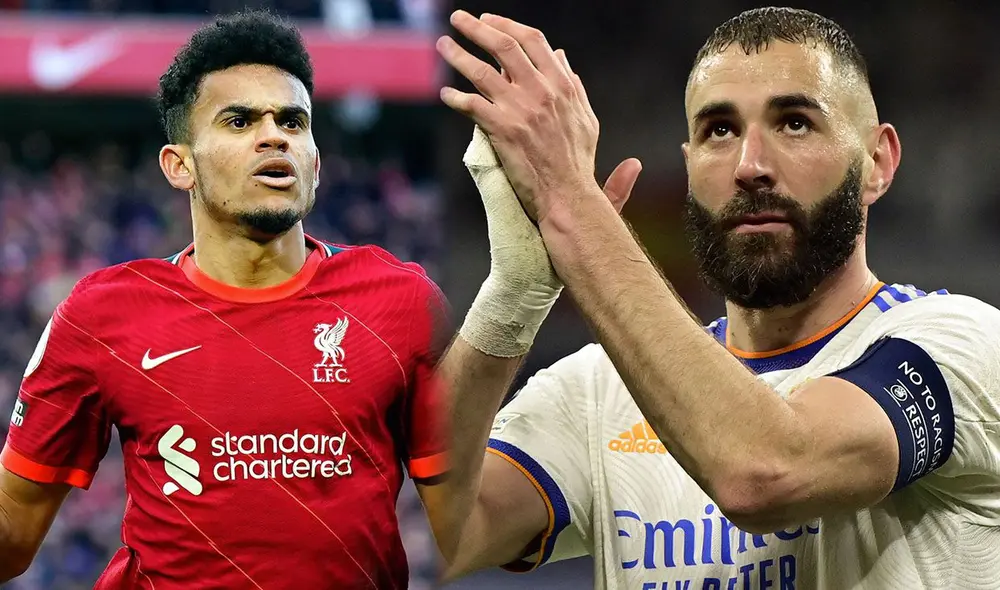 Champions League: Karim Benzema y Luis Díaz anotaron en la victoria de sus equipos por los cuartos de final. Foto: composición/EFE/AFP