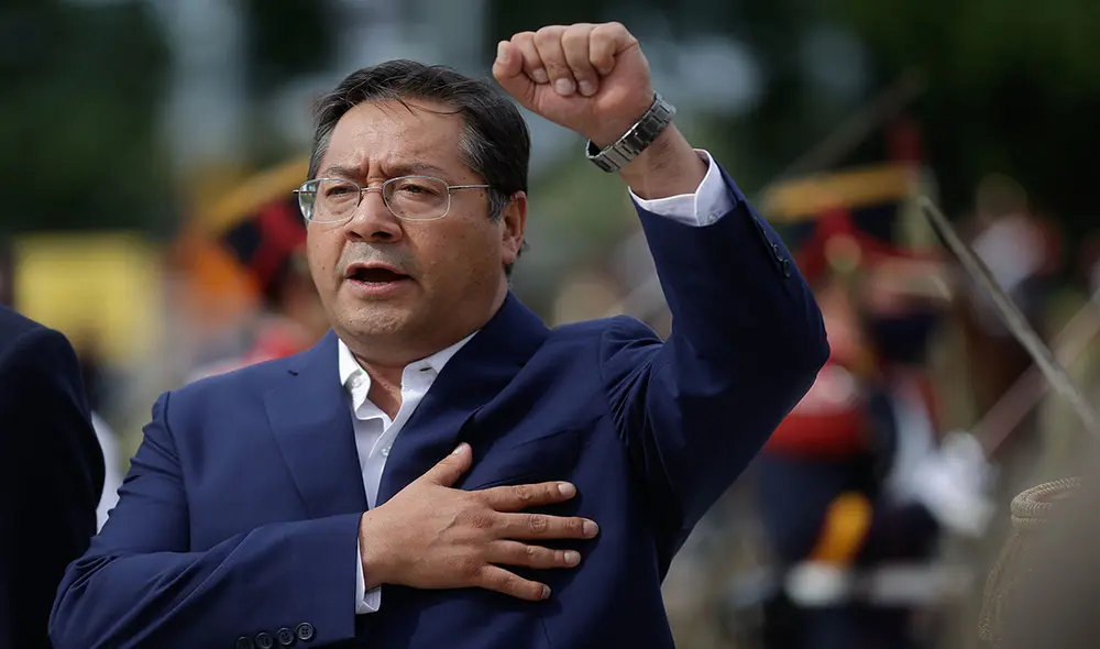 Luis Arce está en Argentina como parte de una visita oficial. Foto: EFE