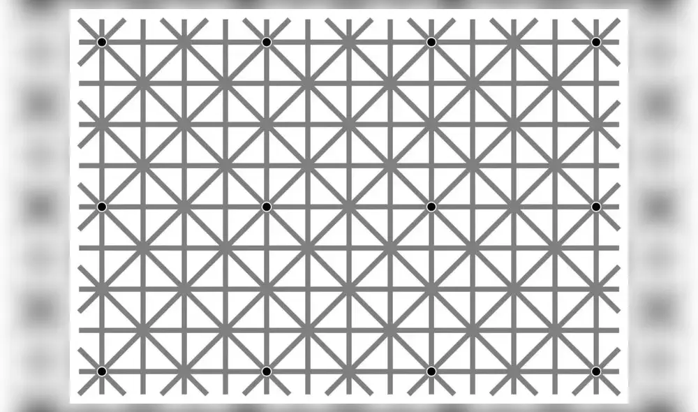 El reto propone encontrar los 12 círculos negros que se encuentra en la figura, pero resulta casi imposible. Foto: captura de Twitter