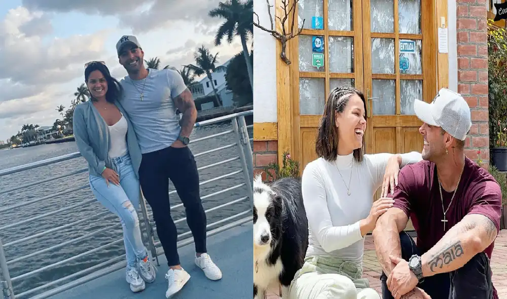 La modelo está encerrada hace unos días en su cuarto con Sebastián Lizarzaburu porque ambos salieron positivos a sus pruebas COVID-19. Foto: Andrea San Martín/Sebastián Lizarzaburu/Instagram