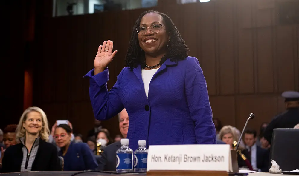Jackson superó la mayoría simple que necesitaba con el voto a favor de 53 senadores. Foto: AFP