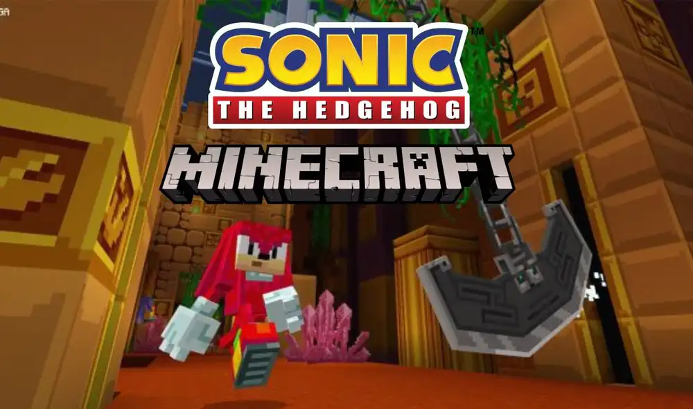 ¿Quién diría que Minecraft sería tan buen ingrediente para un juego de Sonic en 3D? Mira el espectacular tráiler de Labyrinth Zone. Foto: Minecraft/SEGA