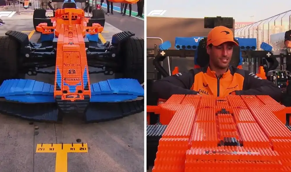 McLaren hecho por bloques Lego. Foto: F1