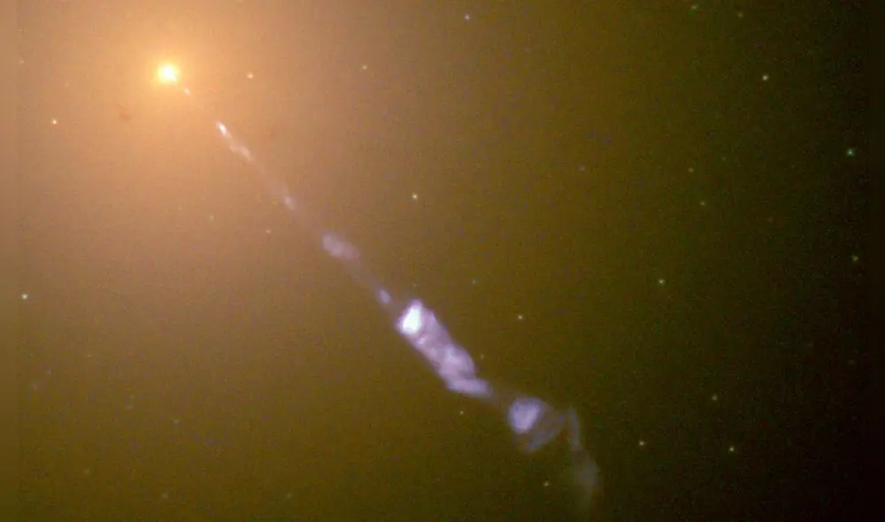 Los megamáseres son poderosos láseres de microondas que se producen cuando 2 galaxias chocan violentamente.  Foto: referencial / NASA