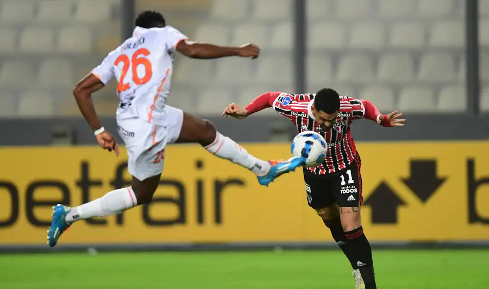 Ayacuchos FC vs. Sao Paulo protagonizaron un gran partido con muchos goles en la Copa Sudamericana. Foto: @Sudamericana