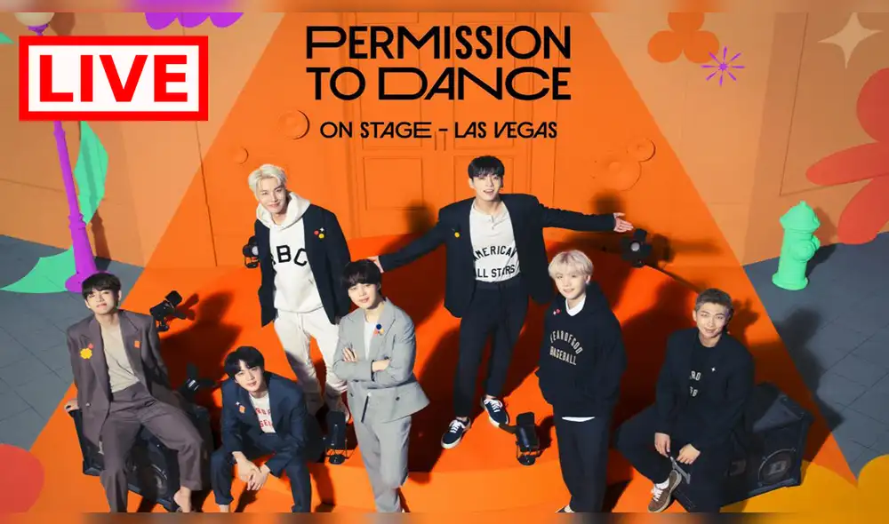 BTS regresó a Estados Unidos para brindar cuatro conciertos presenciales "Permission to dance on stage en Las Vegas". Video: BIGHIT