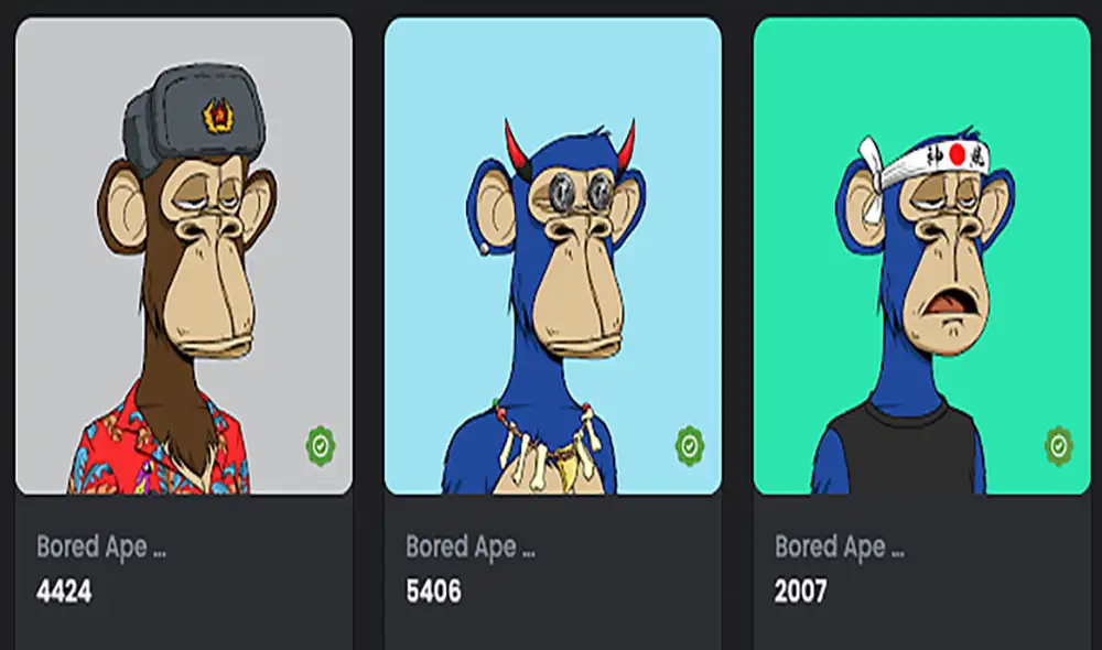 Los NFT falsos fueron cambios por dos NFT auténticos. Foto: Gizmodo