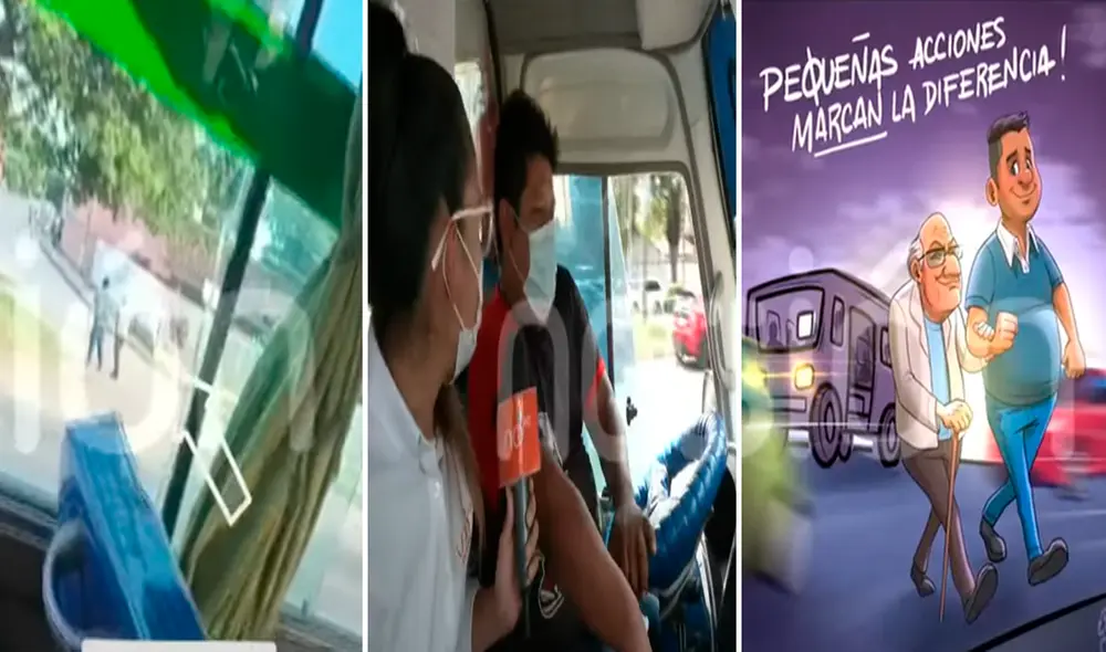 El conductor no se imaginó que uno de sus pasajeros grabaría la escena y la compartiría en redes, donde se convirtió en viral por mostrar su noble corazón. Foto: captura de YouTube