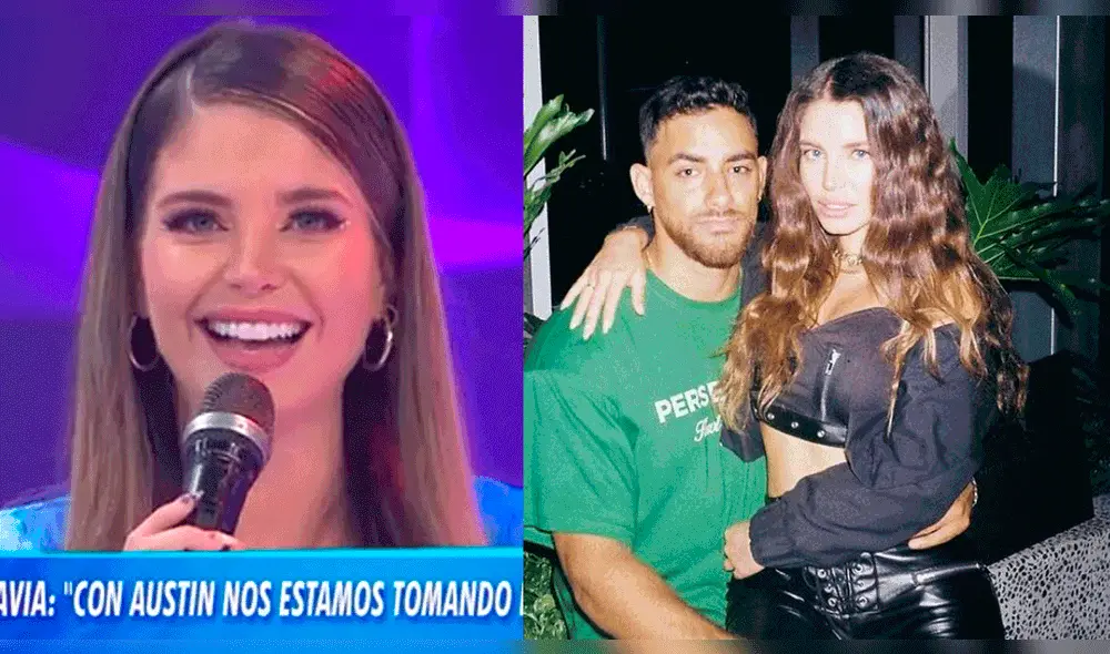 Flavia Laos asegura que estará muchos años al lado de Austin Palao. Foto: composición/captura de América TV/Flavia Laos/Instagram Flavia Laos asegura que estará muchos años al lado de Austin Palao. Foto: composición/captura de América TV/Flavia Laos/Instagram