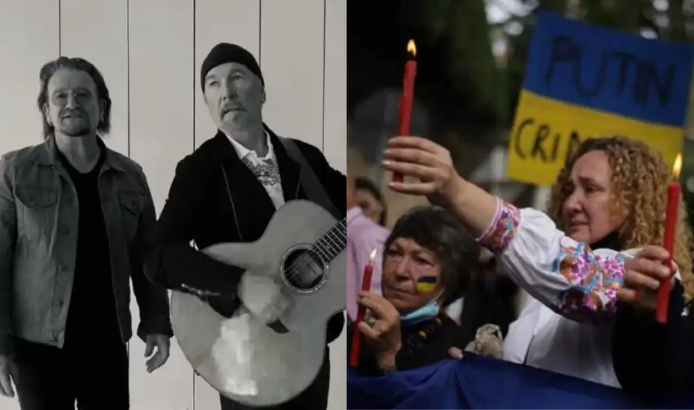 U2 lanza su nuevo tema “Walk On Ukraine” en conmemoración de las víctimas de la guerra. Foto: U2/Facebook, Caracol radio