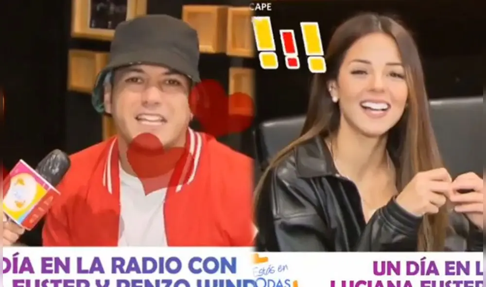 Renzo Winder y Luciana Fuster trabajan en la emisora Onda Cero. Foto: capturas América TV