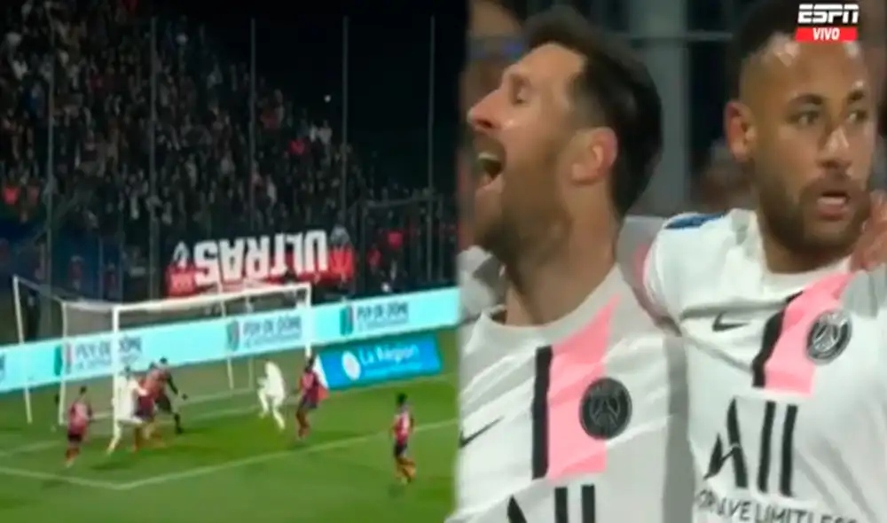 Lionel Messi anotó en el PSG vs. Clermont. Foto: ESPN