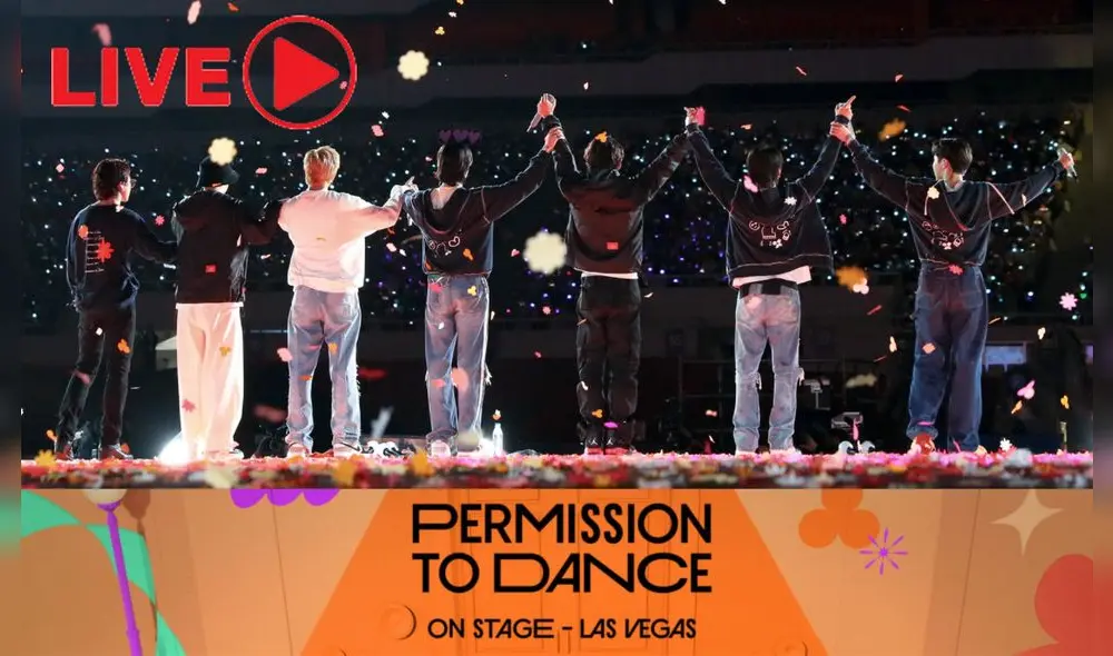 BTS se prepara para dar un evento en Las Vegas con "Permission to dance on stage". Foto composición: BIGHIT Music.